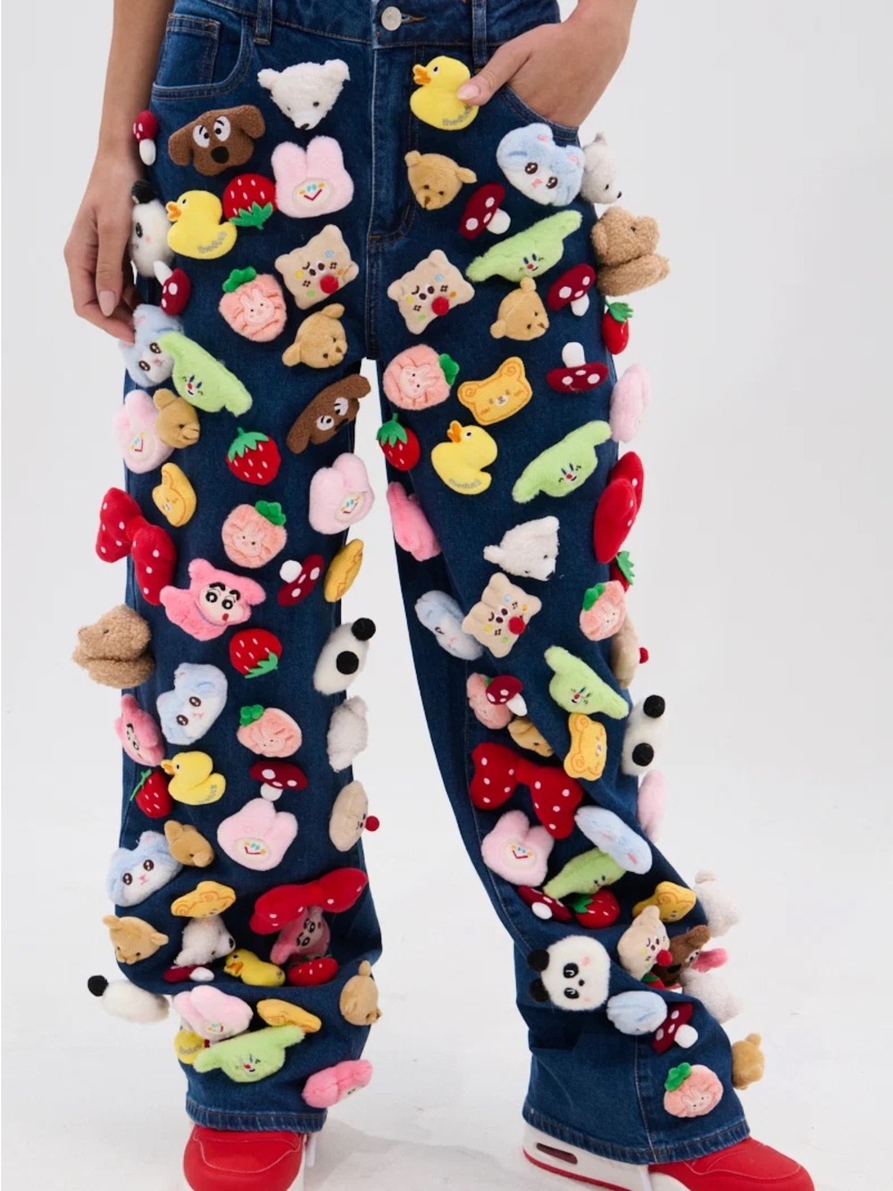 AKIRA Label Teddy Bear Denim Pant NWT Size Small